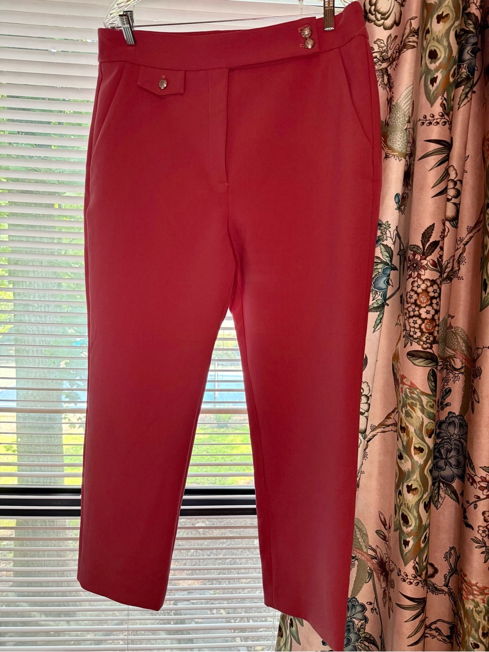 Veronica Beard Renzo Cropped Pants Mauve